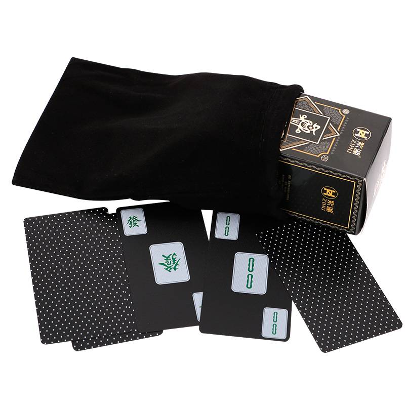 Black-gold mahjong poker plus bag